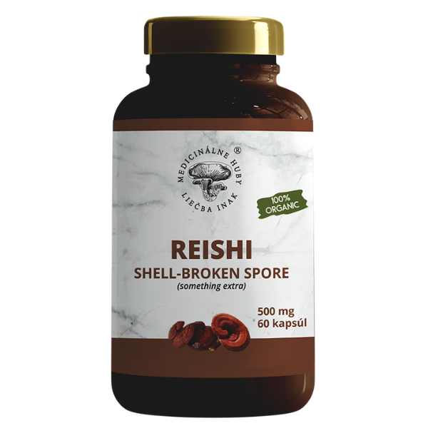Reishi prášok zo spór, 60 kapsúl