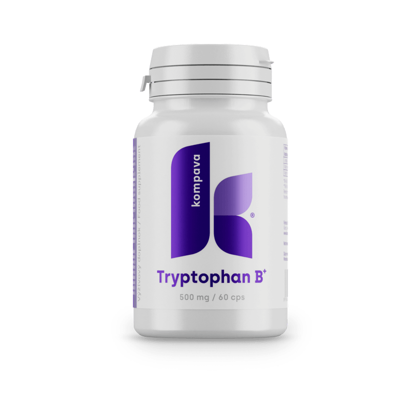Tryptofan B+ 500 mg, 60 kapsúl, Kompava