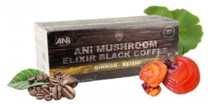 ANi Mushroom Elixír instant Black coffee with Ginko reishi 20x3g