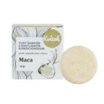 Tuhý Šampón s Kondicionérom – Maca (proti VYPADÁVANIU vlasov) 25g, Kvitok