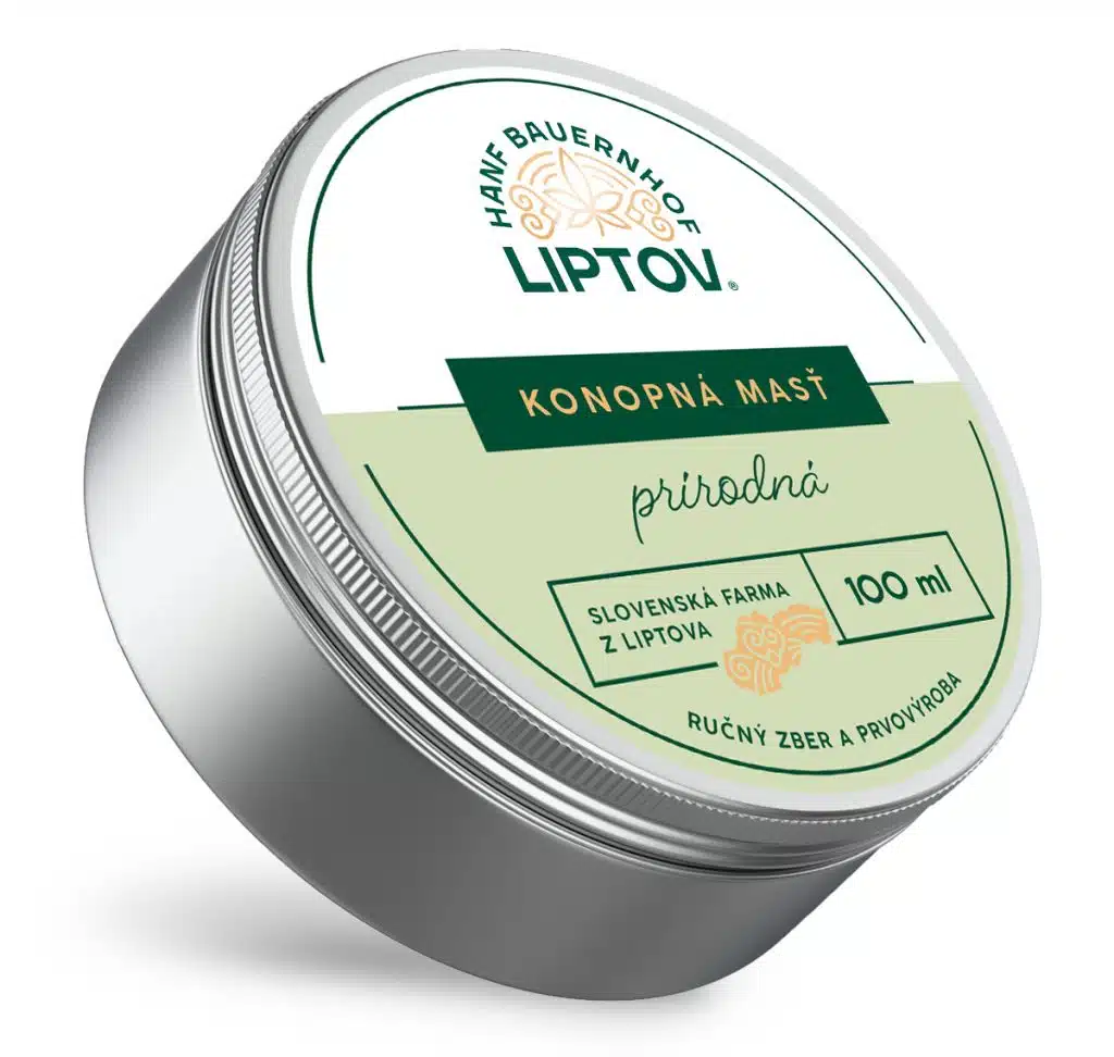 Konopná masť Premium - Čistá, 100 ml, Konopná farma Liptov