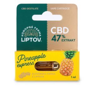 Konopná farma Liptov CBD Cartridge Pineapple Express 47% CBD, balenie