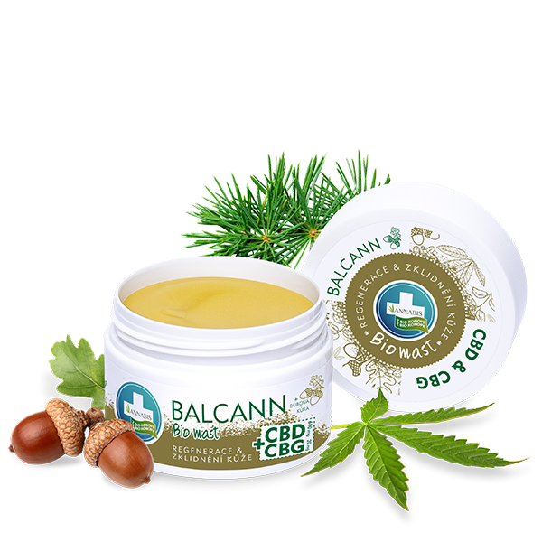 Balcann konopná Bio masť CBD+CBG 50 ml, Annabis