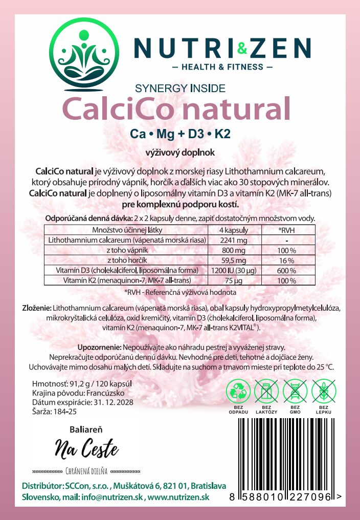 CalciCo natural, 120 kapsúl