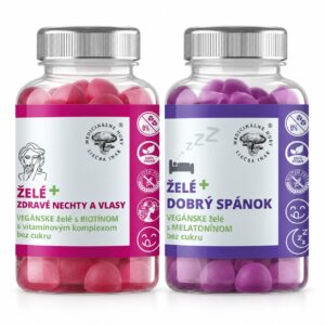 Želé balíček Zdravé vlasy a nechty a Dobrý spánok – 2 × 60 ks.